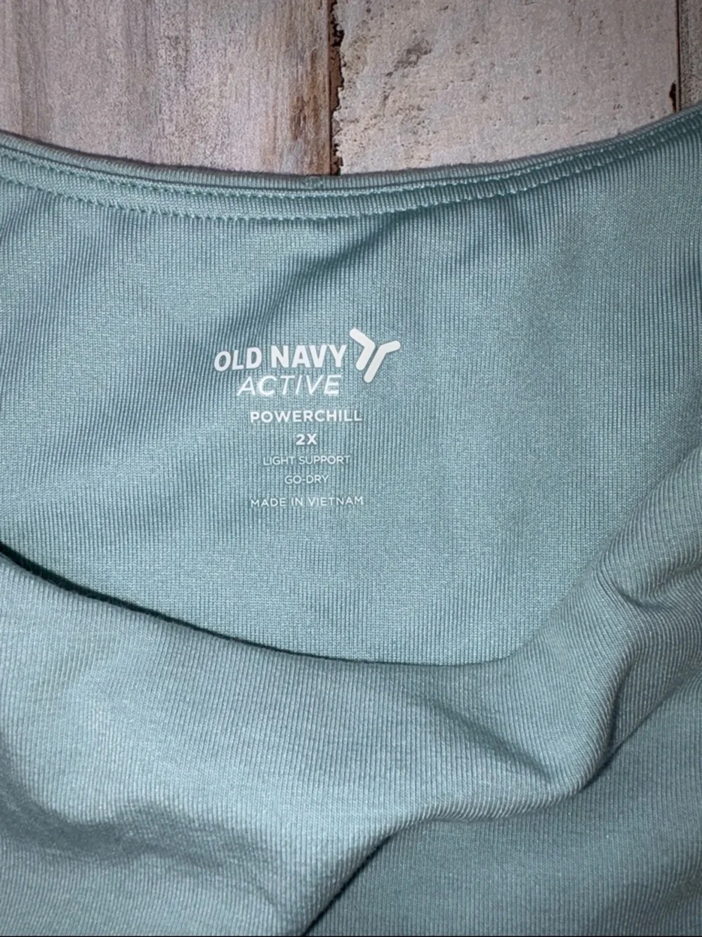 Old Navy Active Powersoft Mint Cropped Tank Top Size 2X NWT - Picture 3 of 12